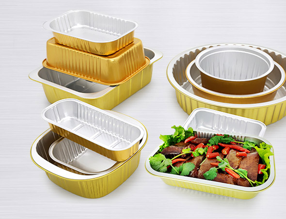 金色鋁箔容器